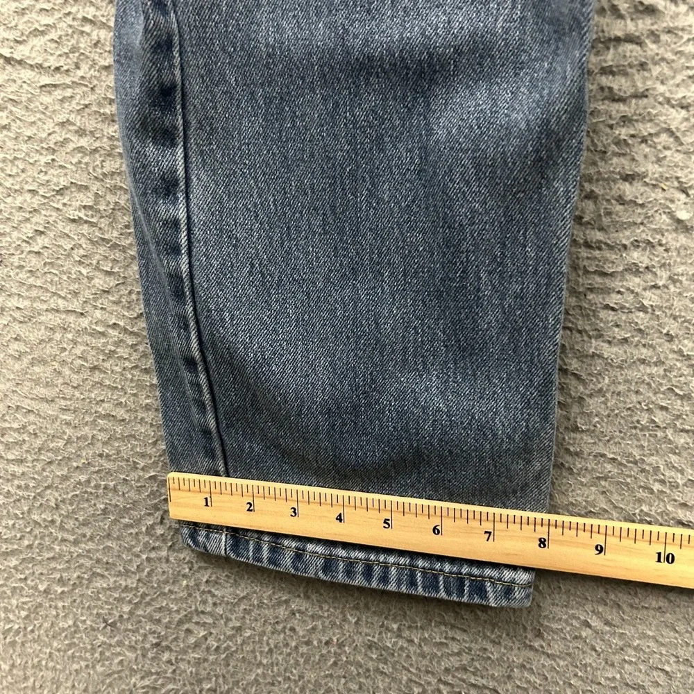 Levis Jeans Mens 32x36 Blue Denim 550 Relaxed Fit American Work Wear Light Wash - Picture 6 of 11